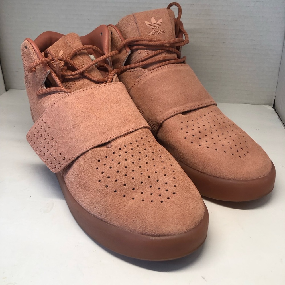 Adidas Tubular Invader Strap Raw Pink Sneakers Men’s Size 6 Women’s 8